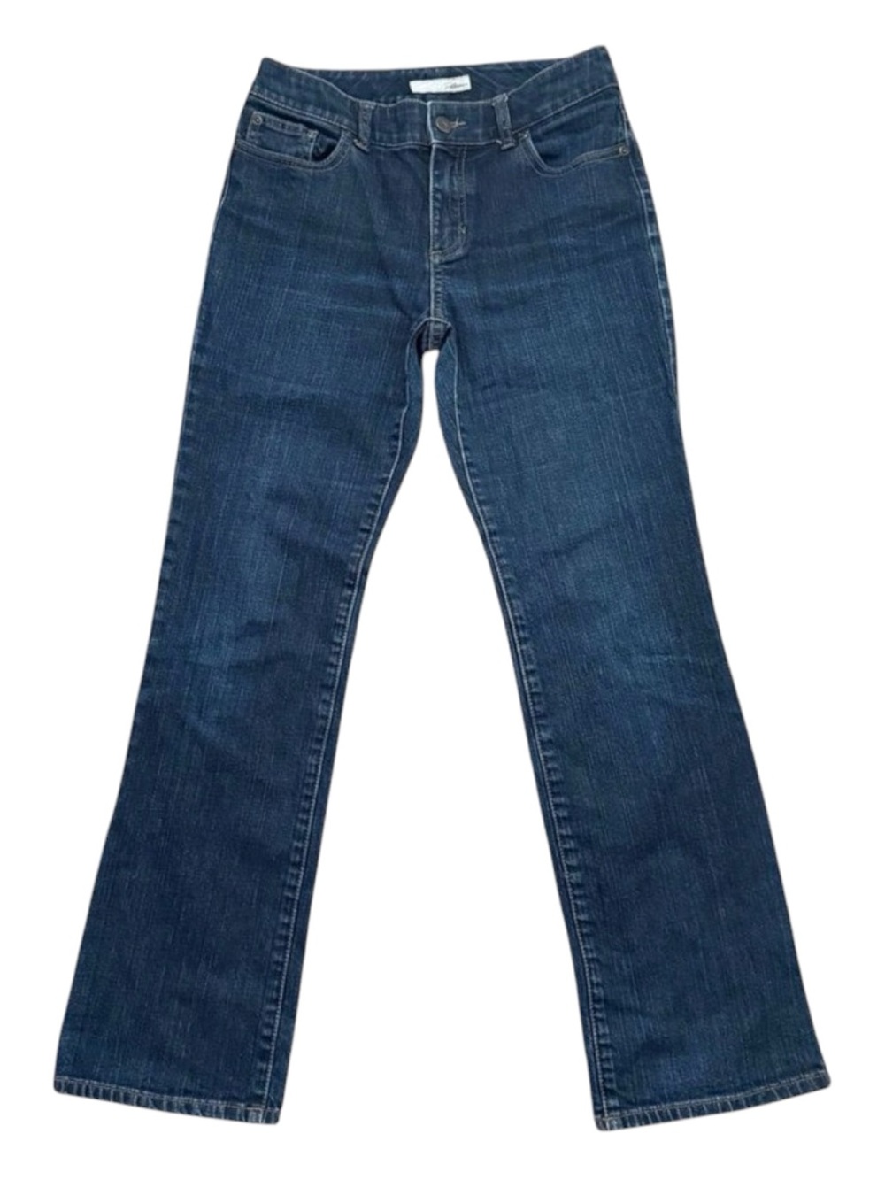 Chico's Platinum Ultimate Fit Bootcut Jeans 00 Reg US 2 Dark Wash Denim